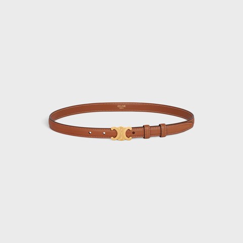 Small Triomphe Belt in Natural Calfskin - Image 1